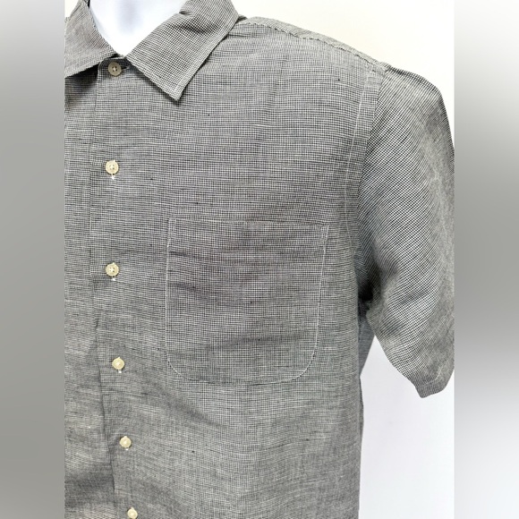 POLO GOLF Men’s Black and white CLAYTON gingham short sleeve shirt size M - Picture 1 of 13